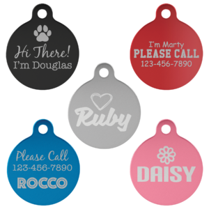 Dog ID Tag Small (Circle)
